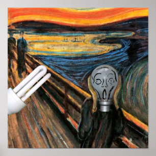 O Poster da lâmpada de grito