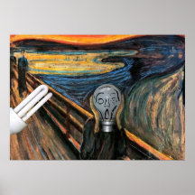 O Poster da lâmpada de grito