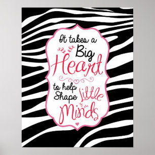 O poster de ABC da zebra