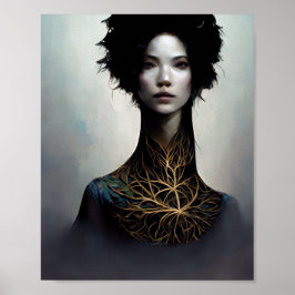 O Poster de Arte Collar Fantasy Scifi