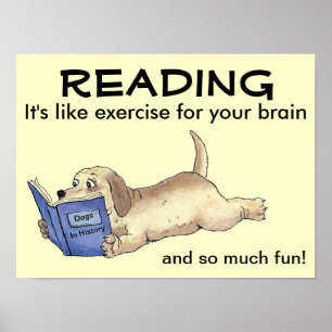 O Poster de Cachorro Leitura