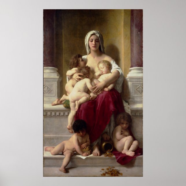 O Poster de Caridade do Mestre Bouguereau (Frente)