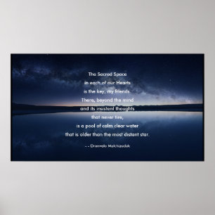 O Poster de Espaço Sagrado