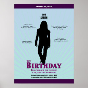 O Poster de Filme de Aniversário (Rapariga)