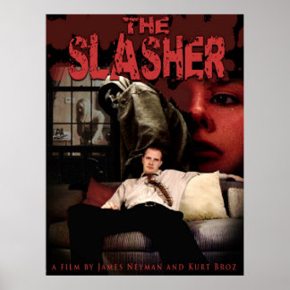 O Poster de filme do Slasher