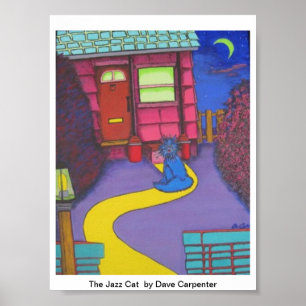 O Poster de Gato de Jazz - por Dave Carpenter