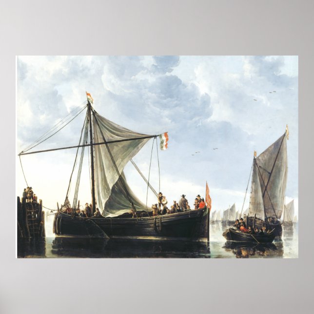 O Poster de Passage Boat Aelbert Cuyp (Frente)