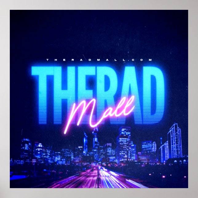 O Poster de "Wave 6" do Rad Mall (30" x 30") (Frente)