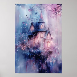 o pôster do castelo das fadas