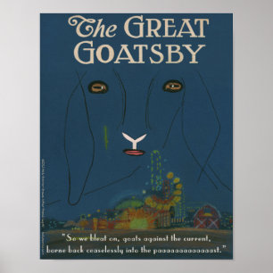 O pôster do Grande Goatsby (11" x 14")