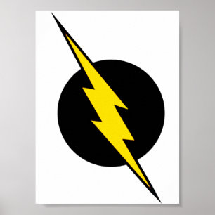 O Poster do logotipo do parafuso de iluminação Fla