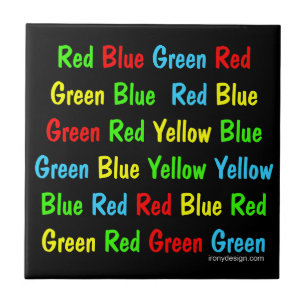 O poster do teste de Stroop