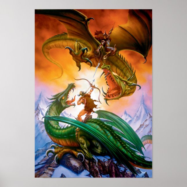 O Poster Duel Dragon (Frente)