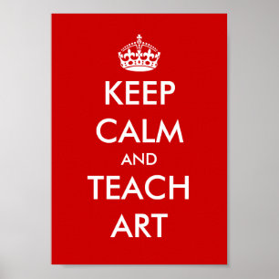 O poster educacional mantem a calma e ensina-a