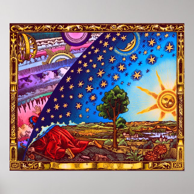O Poster Flammarion Dome (com borda) (Frente)