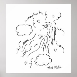 O poster livre universal da queda