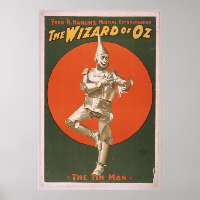 O Poster musical Tin Man Vintage (Frente)