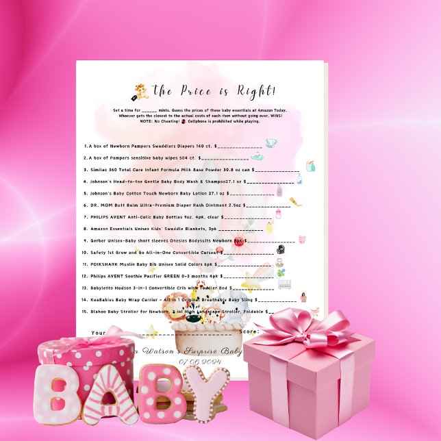 O Preço é Certo, Bebê, Bebê, Animais Mais Seguros (Criador carregado)