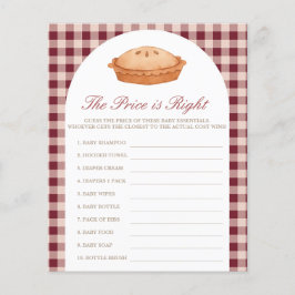 O Preço é o Jogo do Chá de fraldas da Torre Justo