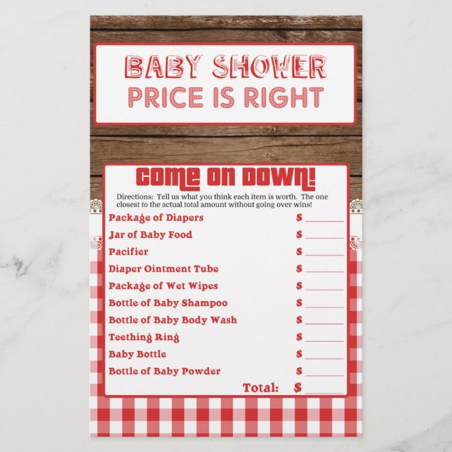 O preço está certo - Red Baby Q (Frente)