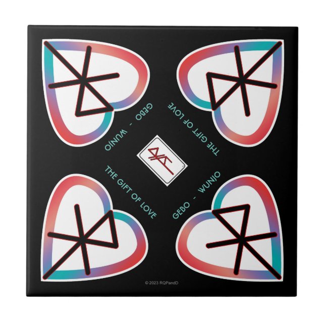 O presente do amor Bindrune (Frente)