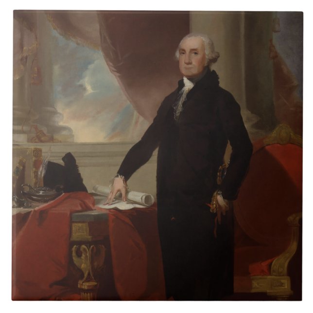 O presidente americano George Washington Lansdowne (Frente)