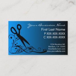 O preto azul desvanece-se cartões de visitas do