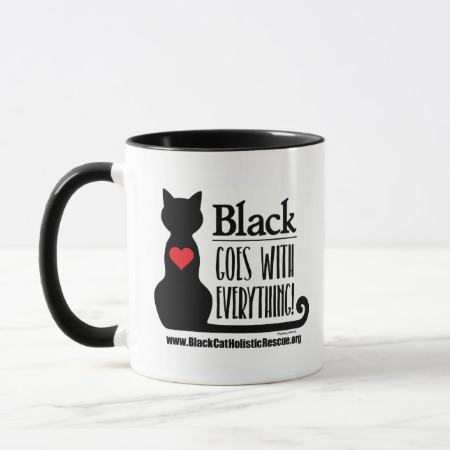 O preto de BCHR vai com tudo! caneca 11oz (Esquerda)