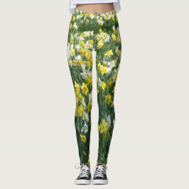 O primavera dos Daffodils floresce Legging