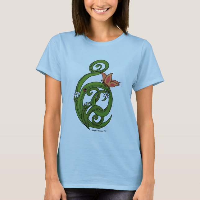 O primavera floresce a camisa das mulheres (Frente)