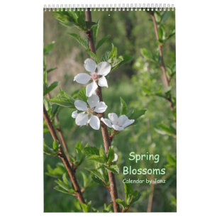 O primavera floresce calendário de parede por Jan
