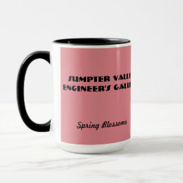 O primavera floresce caneca