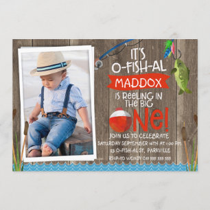 O primeiro aniversario Do O-fish-al Convite Para R
