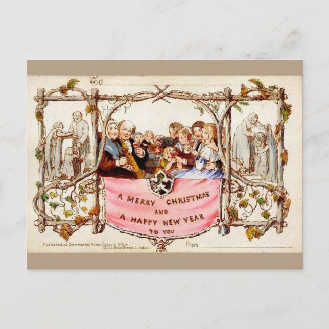 O primeiro cartão de Natal (Frente)