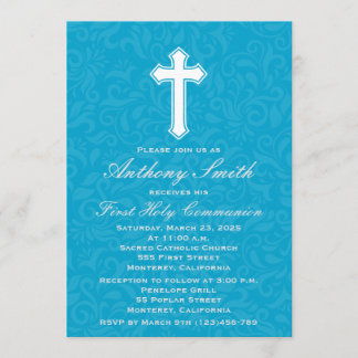 O Primeiro Convite Comunitário de Menino com Cruz