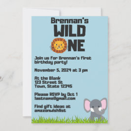 O Primeiro Convite de Aniversário do WILD ONE Baby