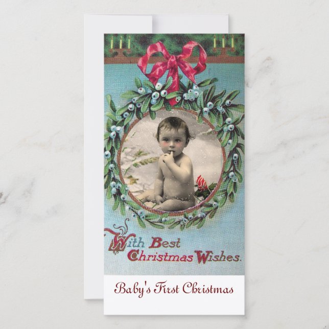 O PRIMEIRO MODELO DE FOTO DO NATAL DE BEBÊ (Frente)