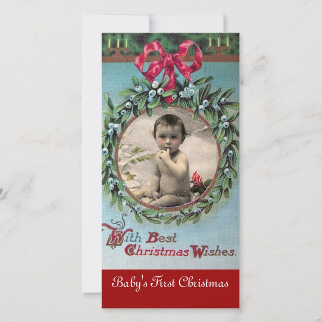 O PRIMEIRO MODELO DE FOTO DO NATAL DE BEBÊ (Frente)
