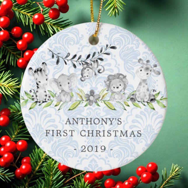 O Primeiro Ornamento de Natal do Bebê de Foto da S (Criador carregado)