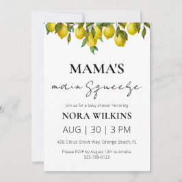 O principal convite para chás de fraldas de citrin