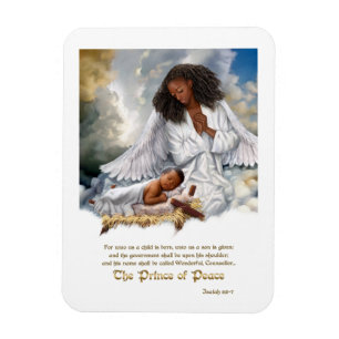 O príncipe da paz. Ímã do anjo e do Jesus do be