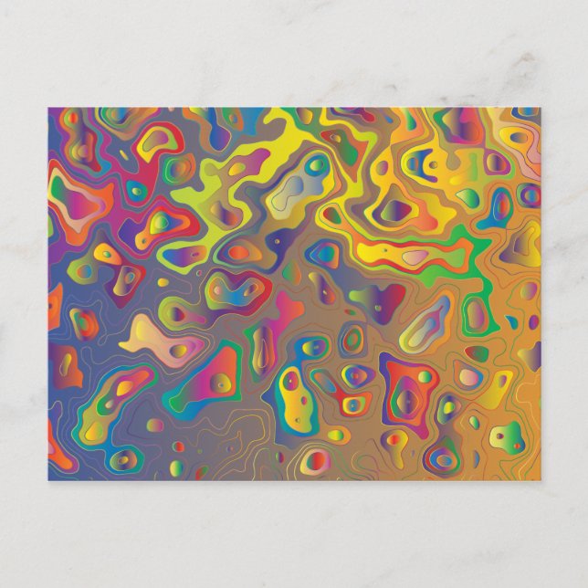 O prisma arco-íris cai no cartão postal (Frente)