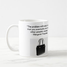 O problema com socialismo - Sra. Thatcher Caneca