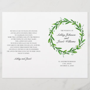 O programa de casamento verde dobrou. Botânica de