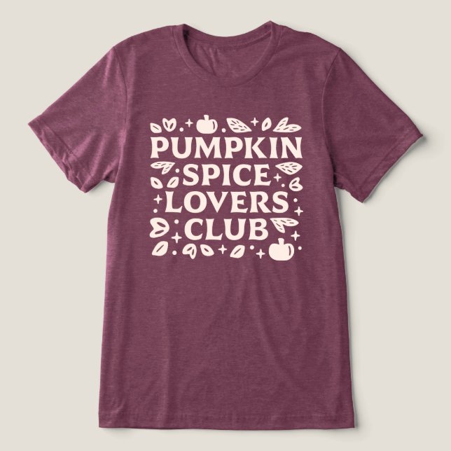 O Pumpkin Spice Lovers Club (Design frontal)