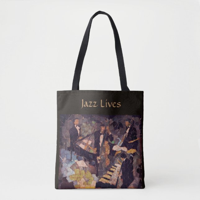 O Quarteto - A Música Jazz Vive Tote Bag (Frente)