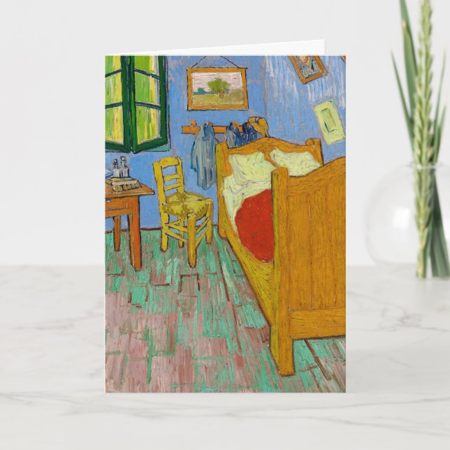 O Quarto 1889 do Cartão Vincent Van Gogh (Frente)