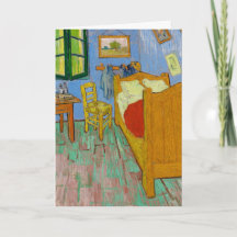O Quarto 1889 do Cartão Vincent Van Gogh