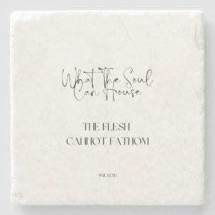 O Que A Alma Pode Fazer Com A Porta copos De Pedra