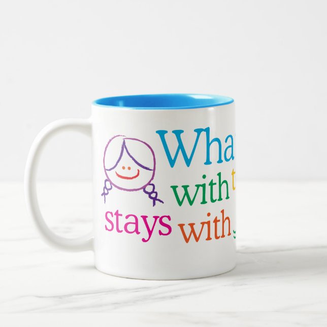 O que acontece com a caneca das irmãs (Esquerda)